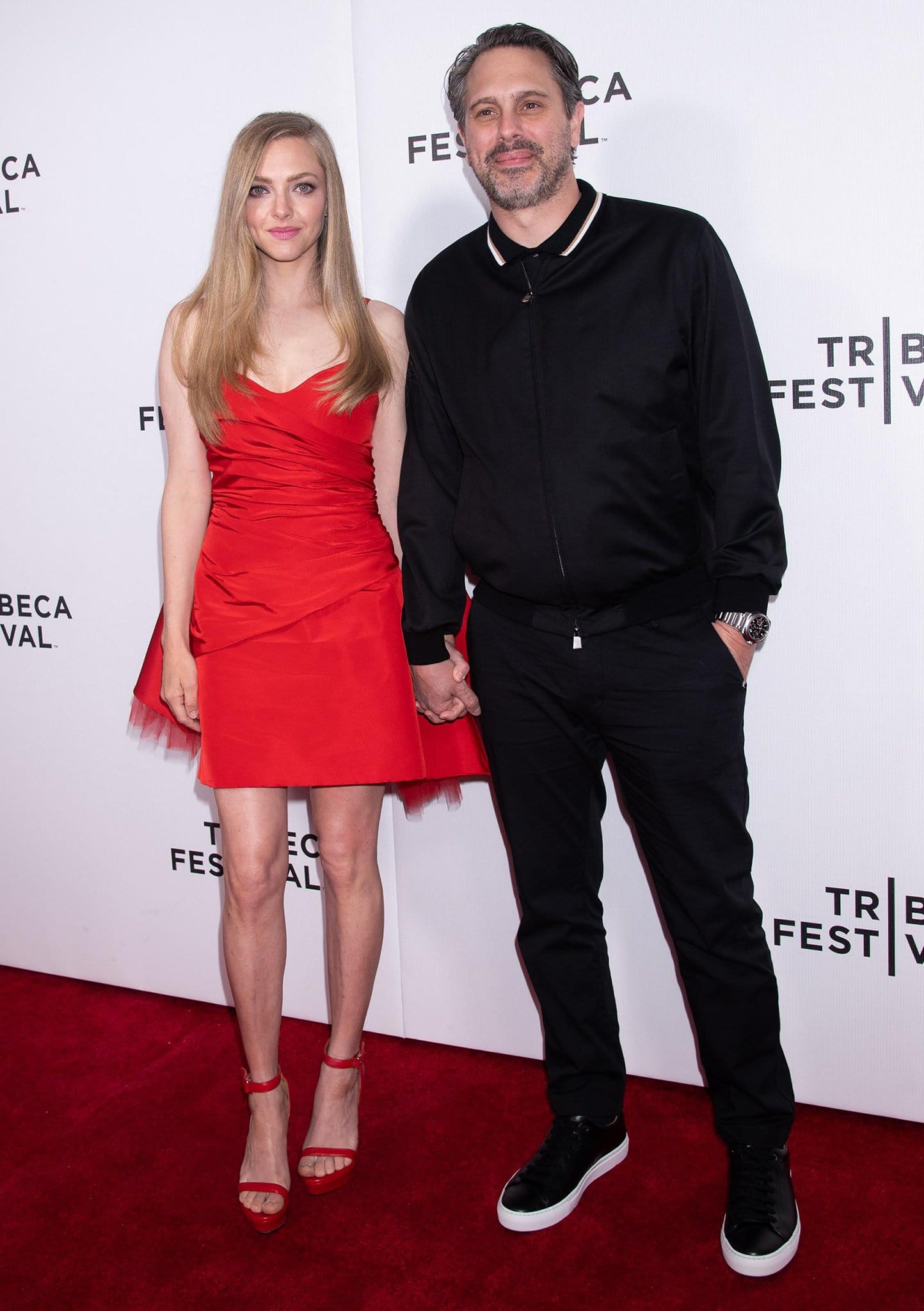 Amanda Seyfried shows support for her husband Thomas Sadoski at the premiere of his movie 88 during the Tribeca Film Festival on June 11, 2022