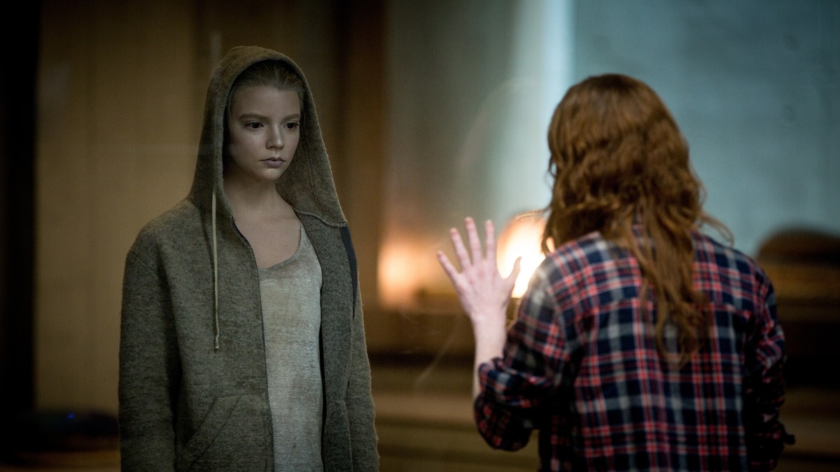 Anya Taylor-Joy as Morgan in the 2016 science fiction thriller film Morgan