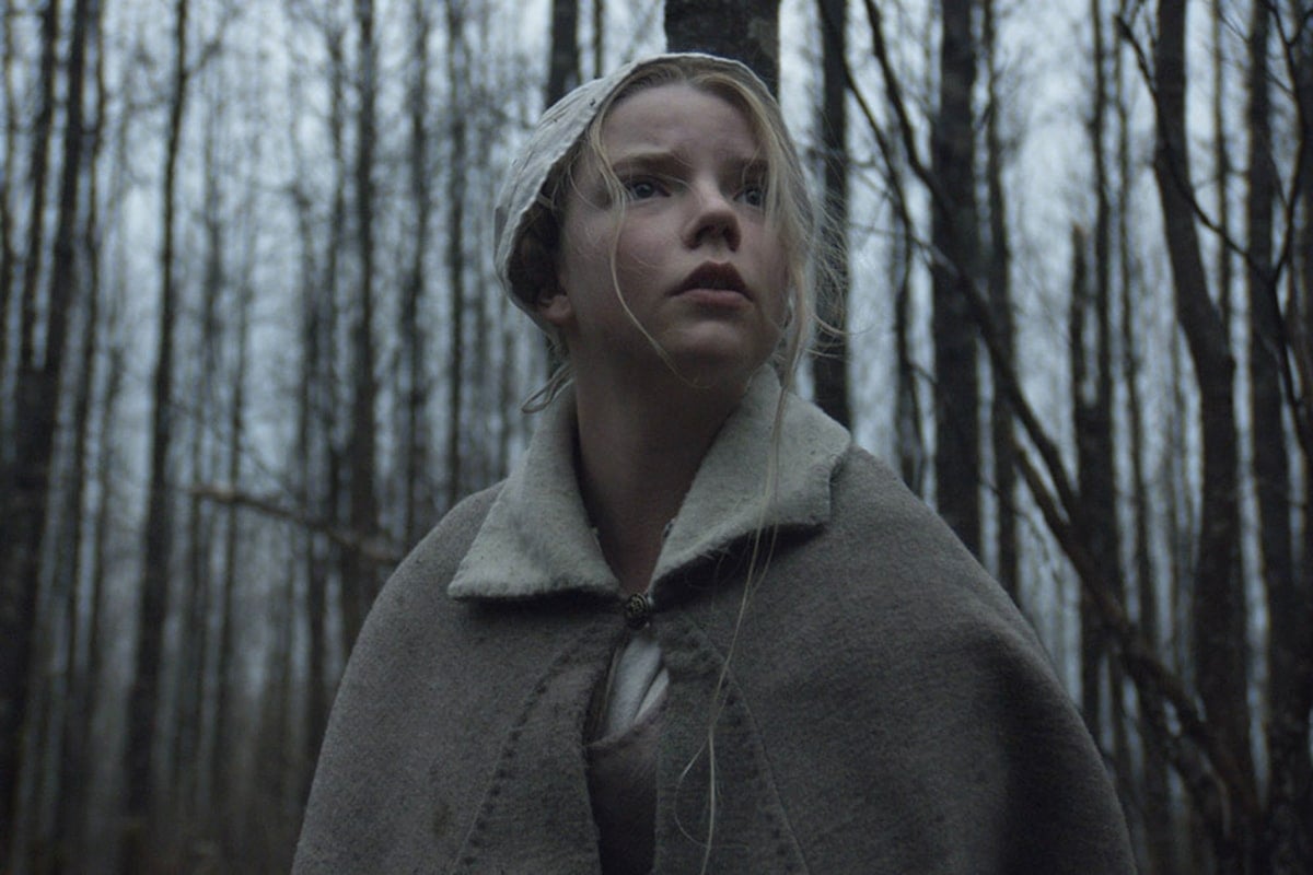 Anya Taylor-Joy as Thomasin in the 2015 period supernatural horror film The Witch (stylized as The VVitch, and subtitled A New-England Folktale)