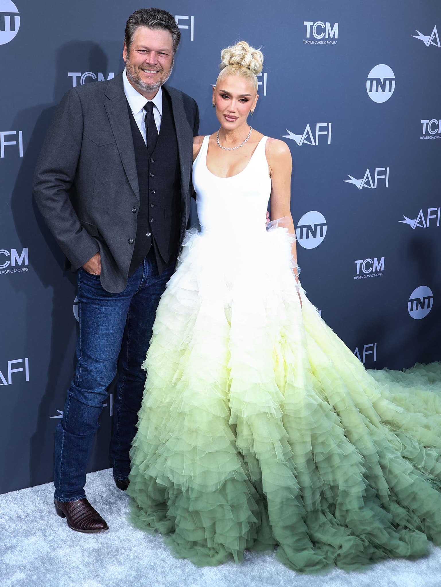 Blake Shelton joins wife Gwen Stefani on the red carpet at the 48th AFI Life Achievement Award Gala Tribute on June 9, 2022