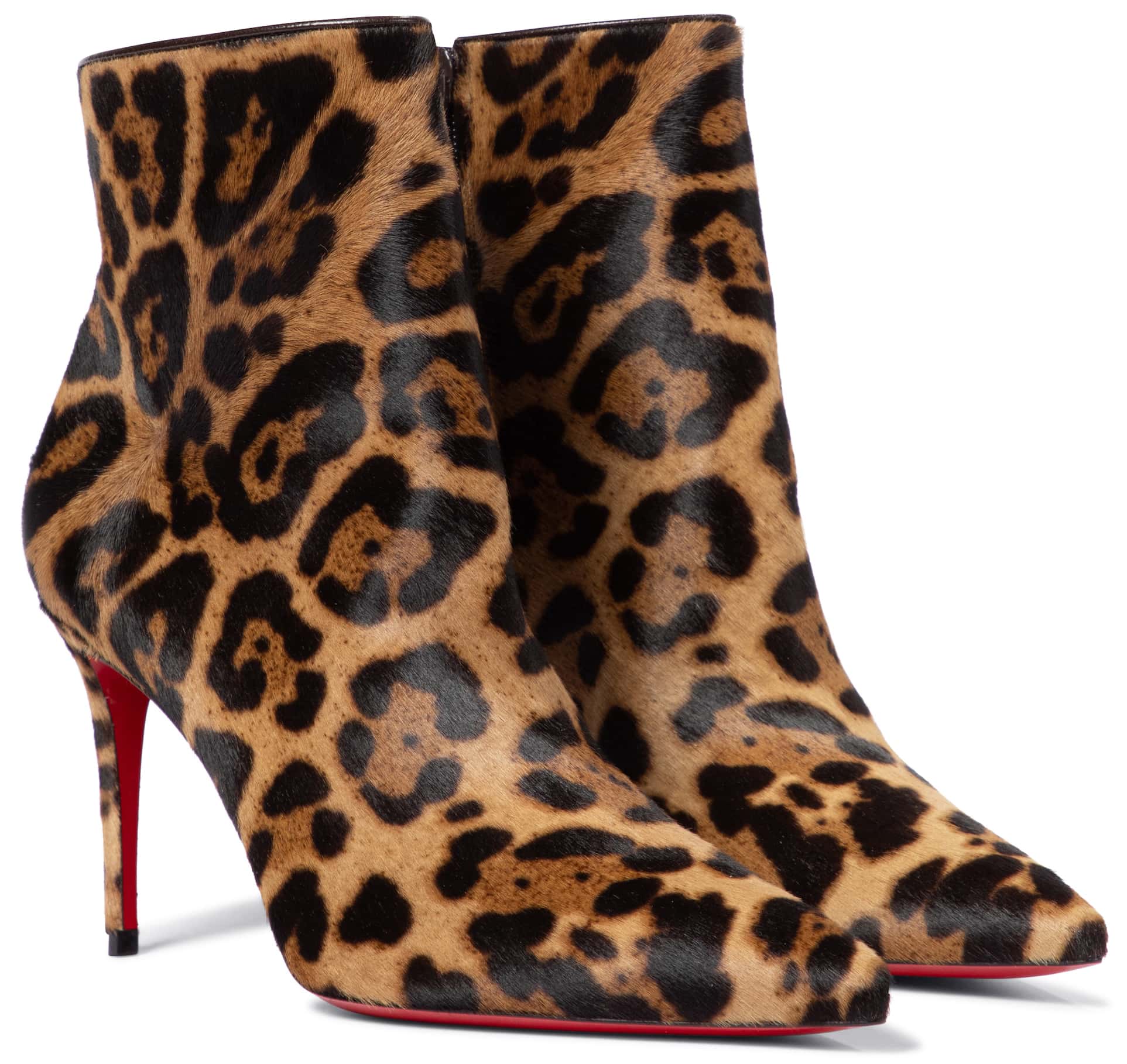 Crafted in Italy from smooth calf hair, the So Kate booties are updated in a bold leopard print
