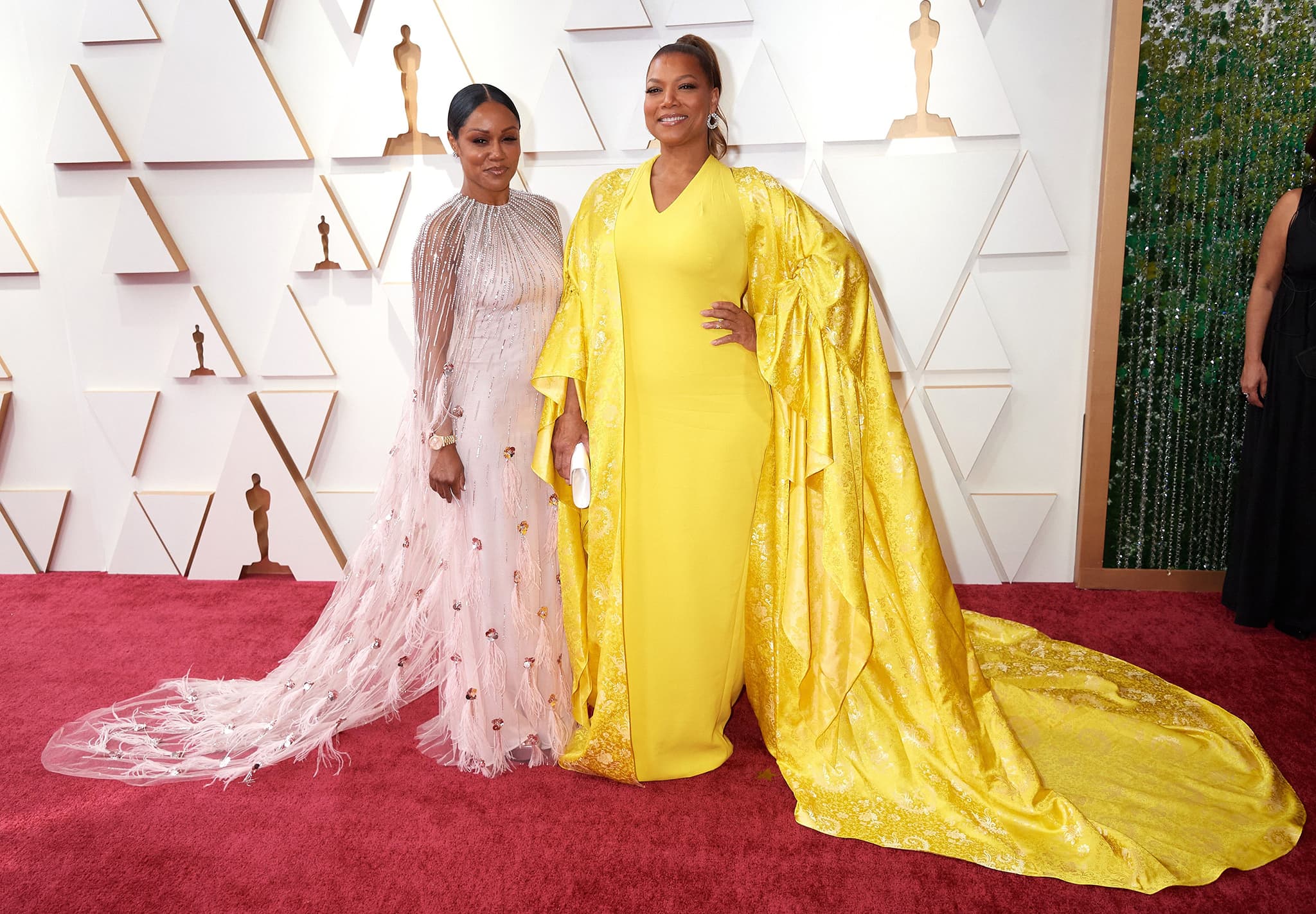 Eboni Nichols And Queen Latifah At The 94Th Academy Awards Held At The Dolby Theater At Ovation Hollywood In Los Angeles On March 27, 2022.