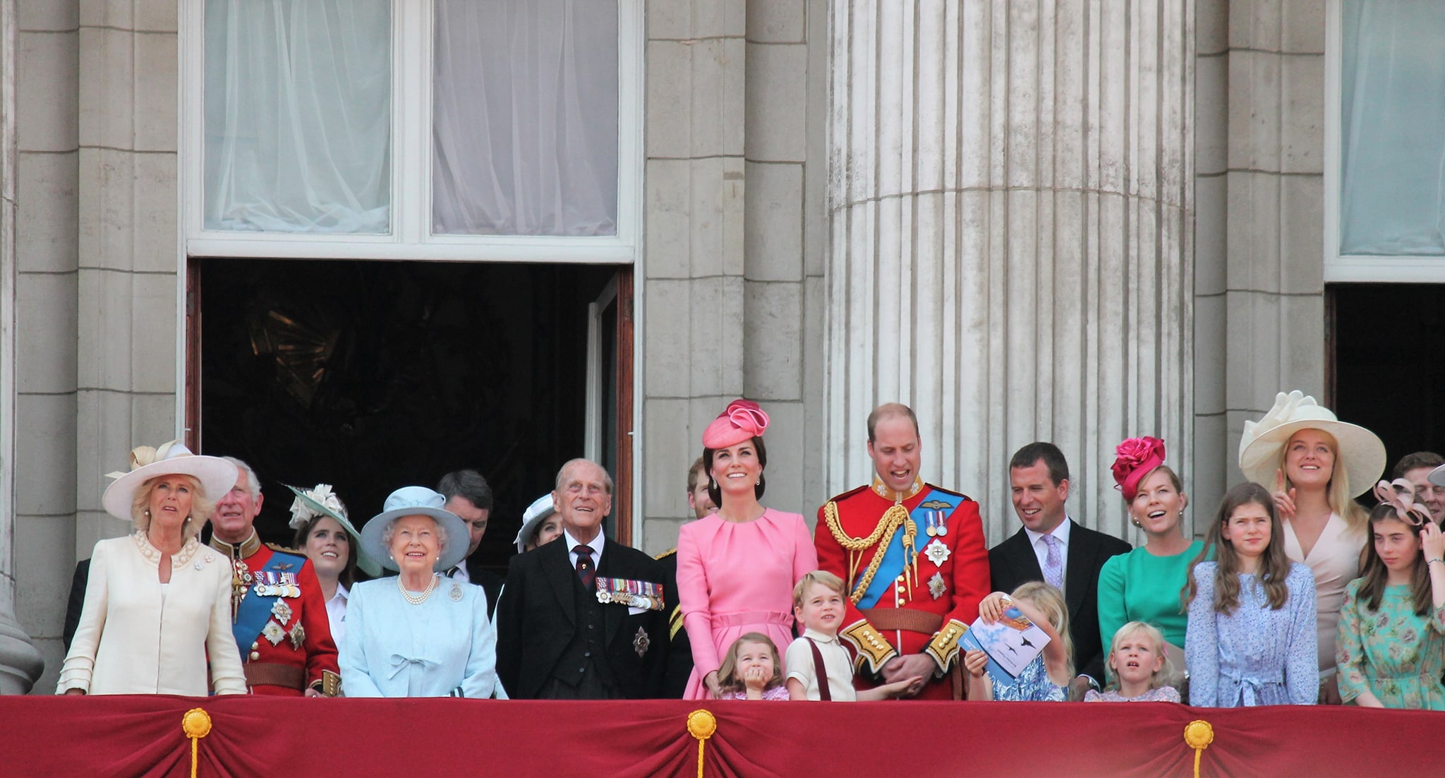 The British Royal Family celebrating the Queen's Official Birthday by attending the annual Trooping the Colour ceremony at the Buckingham Palace, London June 17, 2017