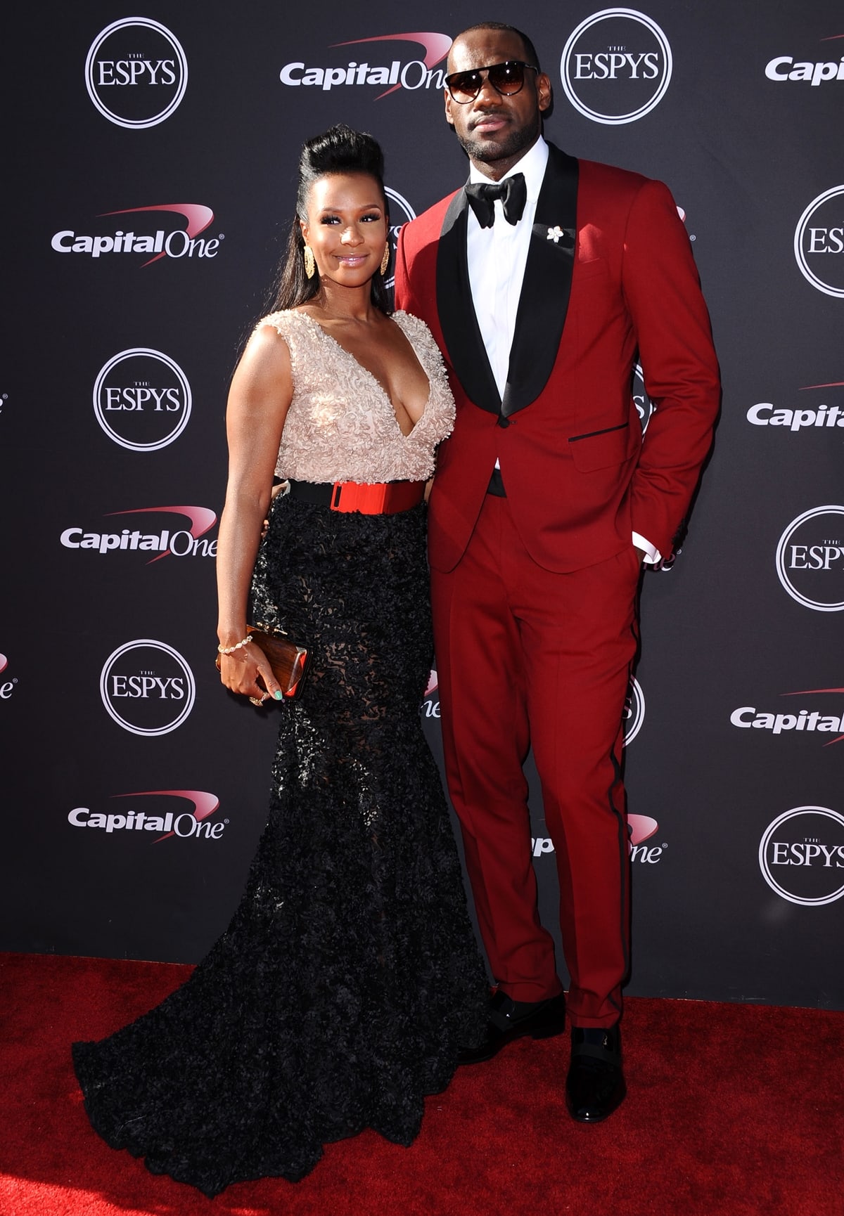 NBA player LeBron James and his girlfriend Savannah Brinson