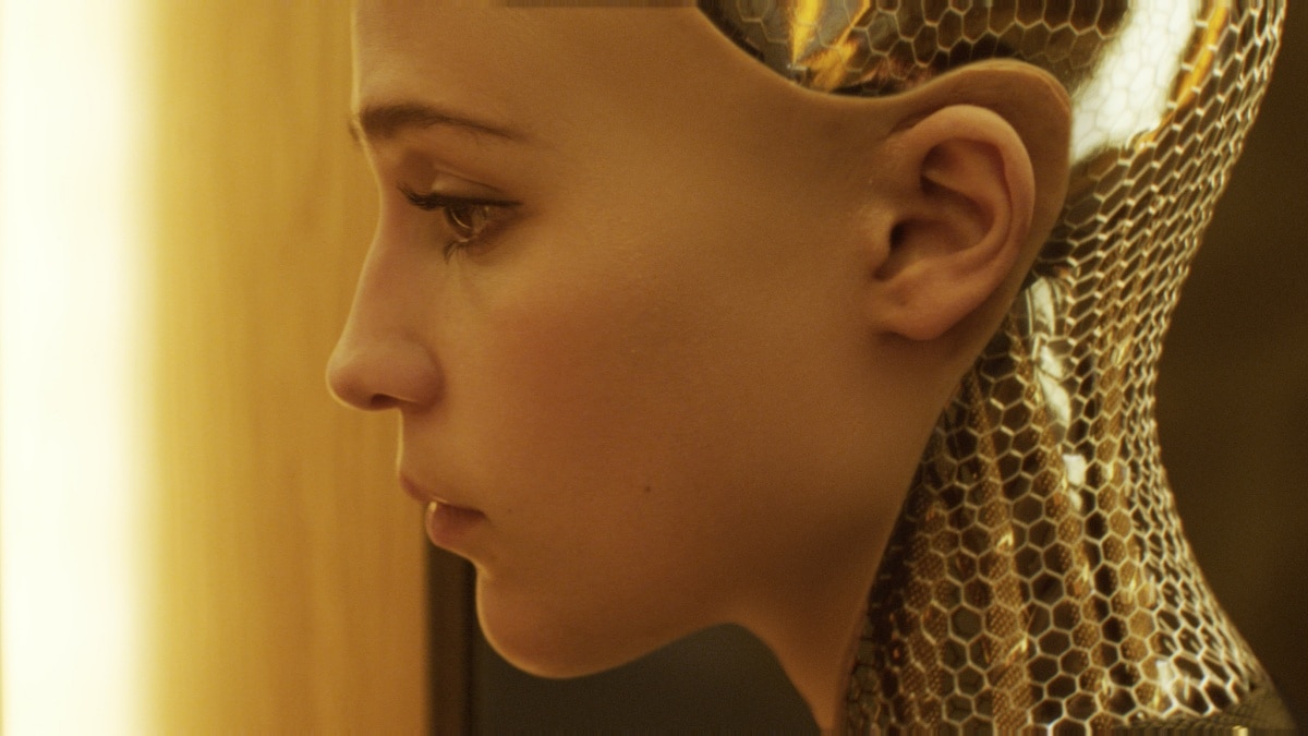 Alicia Vikander in a stunning performance of her role as cyborg Ava in the 2014 sci-fi film Ex Machina