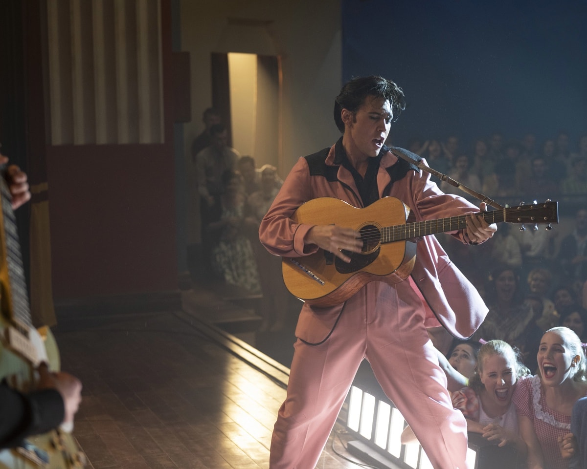 Austin Butler as Elvis Presley in Baz Luhrmann’s 2022 biographical musical drama film Elvis
