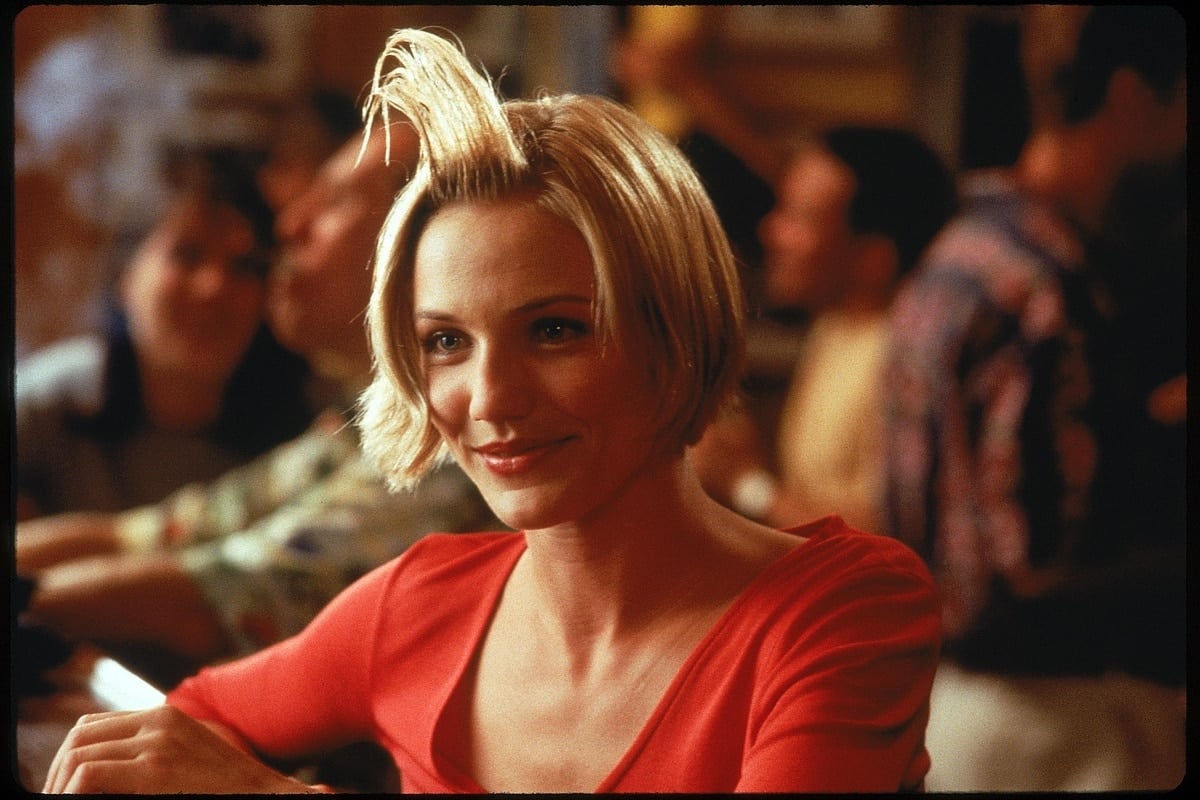 Cameron Diaz as Mary Jensen in the 1998 romantic comedy There’s Something About Mary