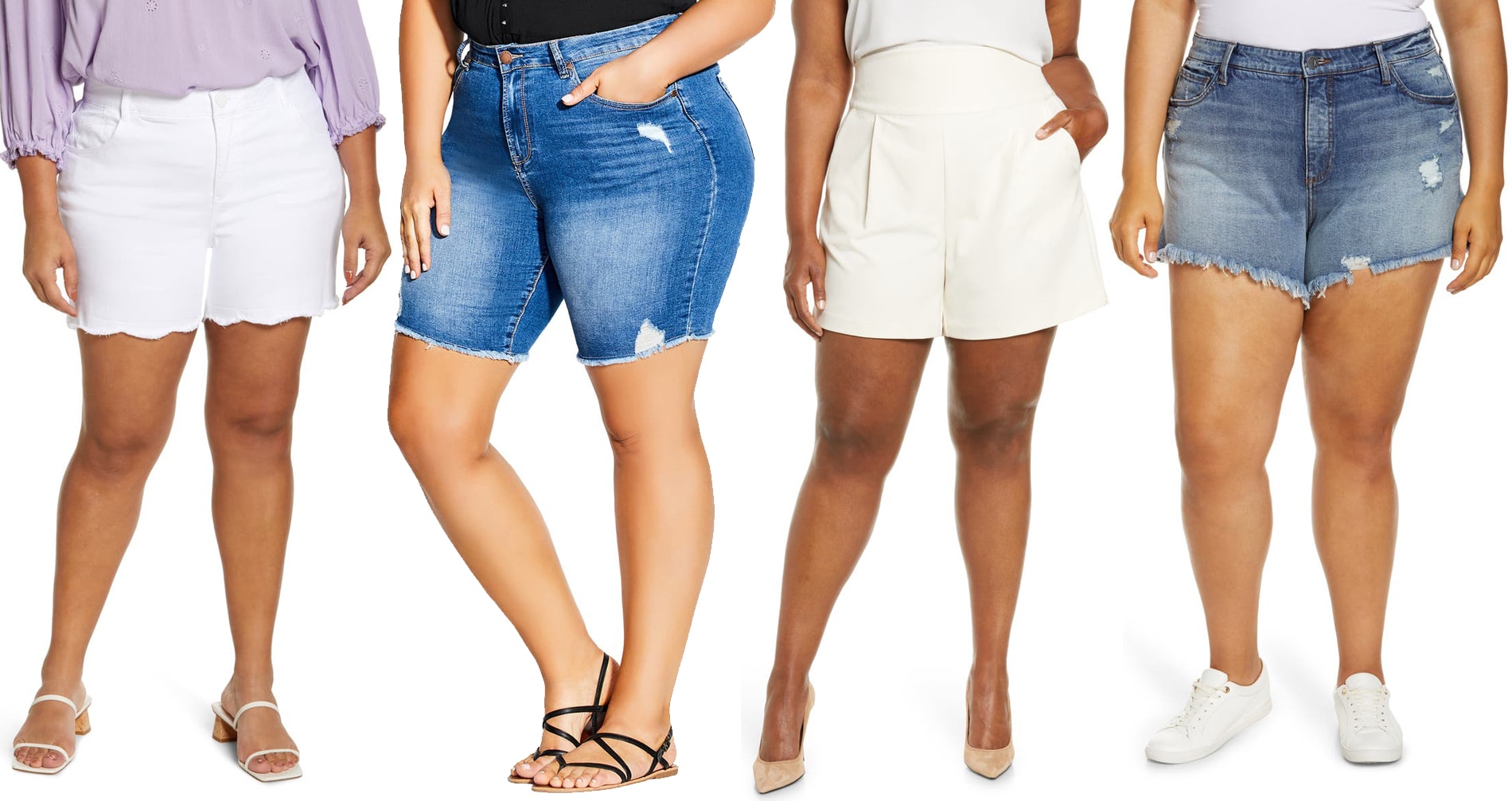 High-rise shorts are plus-size women's best friend
