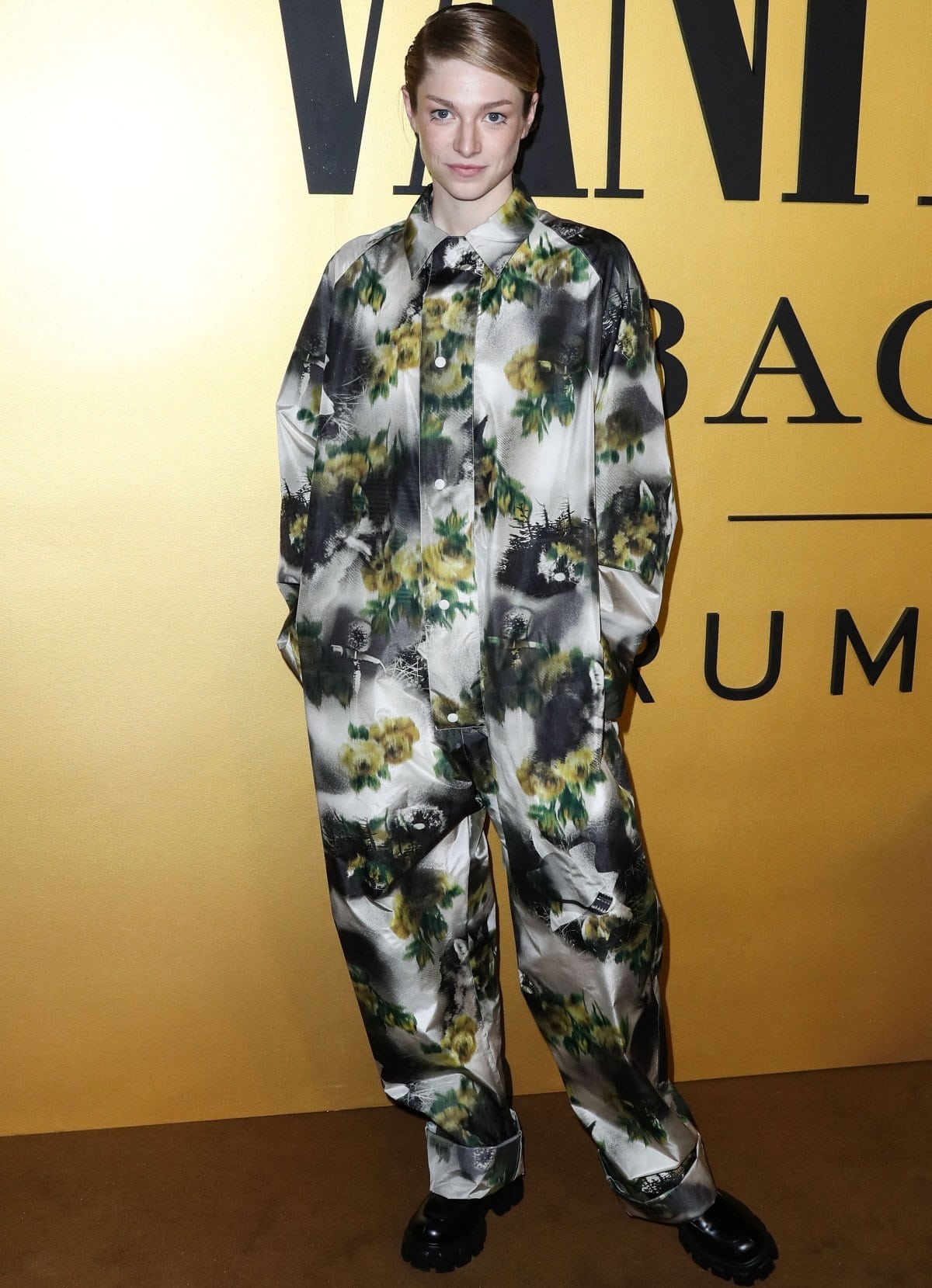Hunter Schafer in Prada at the Vanity Fair Hosts Vanities Party: A Night for Young Hollywood