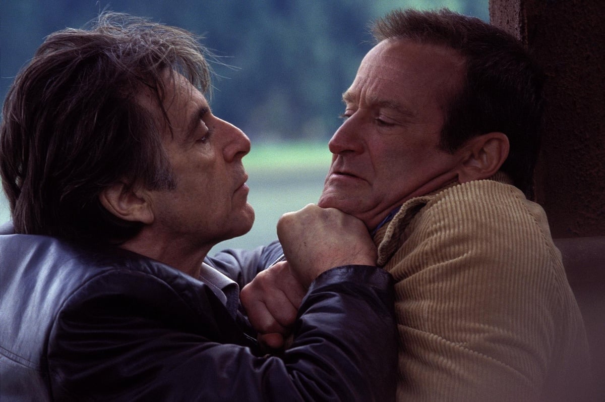 Al Pacino as Will Dormer and Robin Williams as Walter Finch in Insomnia