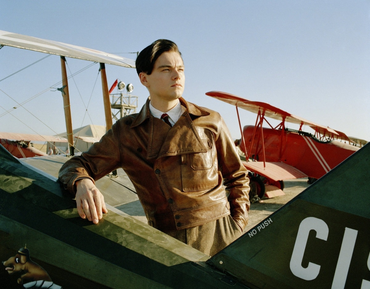 Leonardo DiCaprio as Howard Hughes in The Aviator