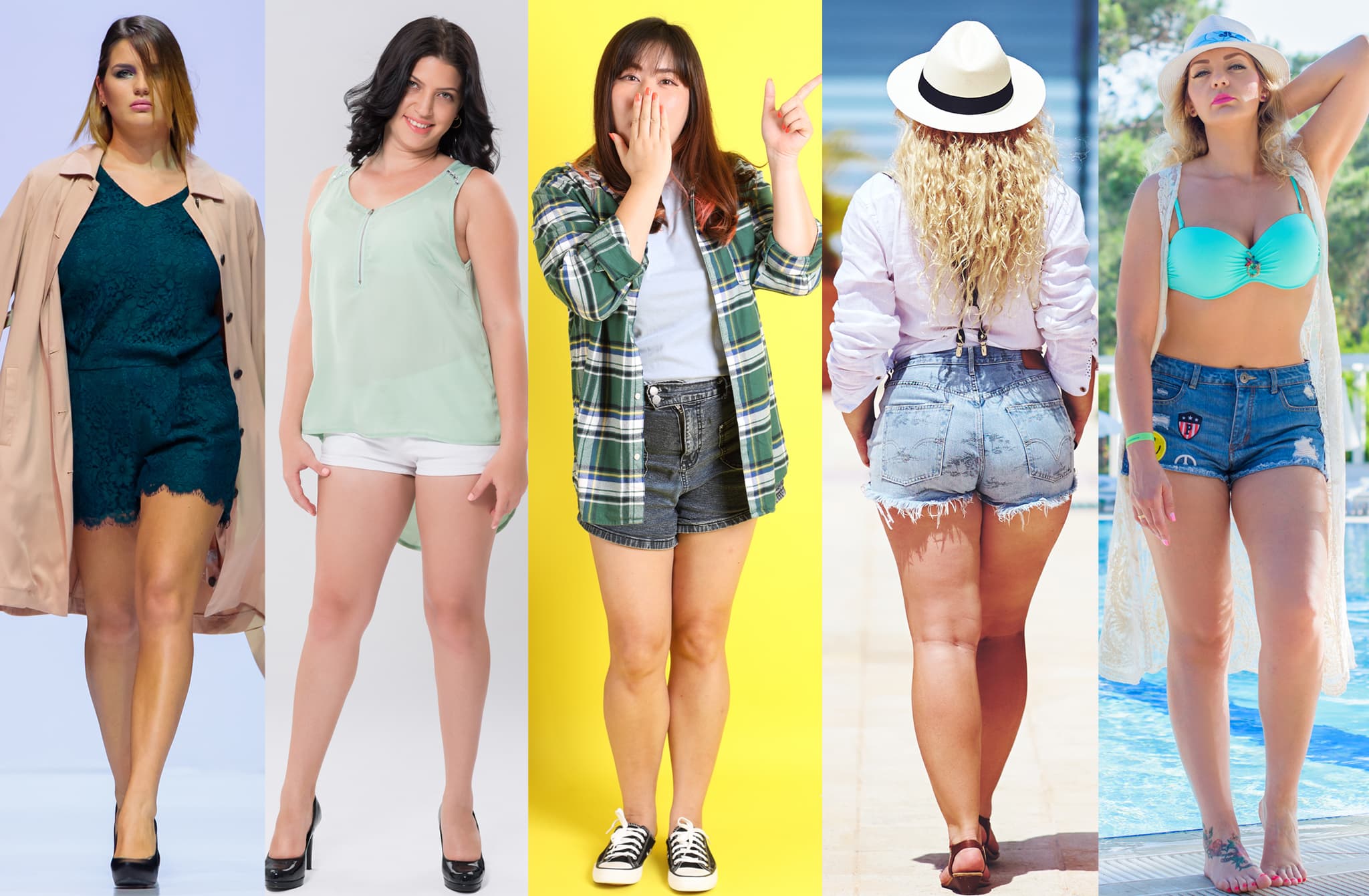There are plenty of short silhouette options that can look flattering for plus-size women