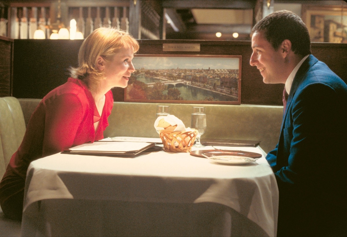 Emily Watson as Lena Leonard and Adam Sandler as Barry Egan in Punch-Drunk Love