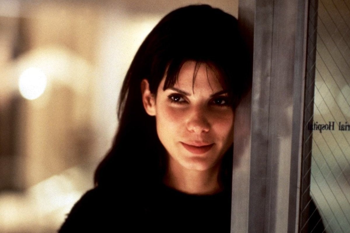 Sandra Bullock charming audiences as Lucy Eleanor Moderatz in the 1995 rom-com While You Were Sleeping