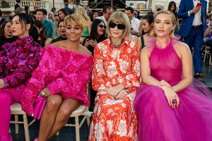 Florence Pugh's Barbiecore Nipple-Baring Dress Sparks Body-Shaming Debate