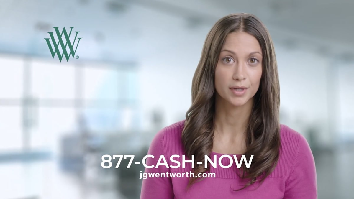 Katie McCarty stars in commercials for the American financial services provider J.G. Wentworth Company