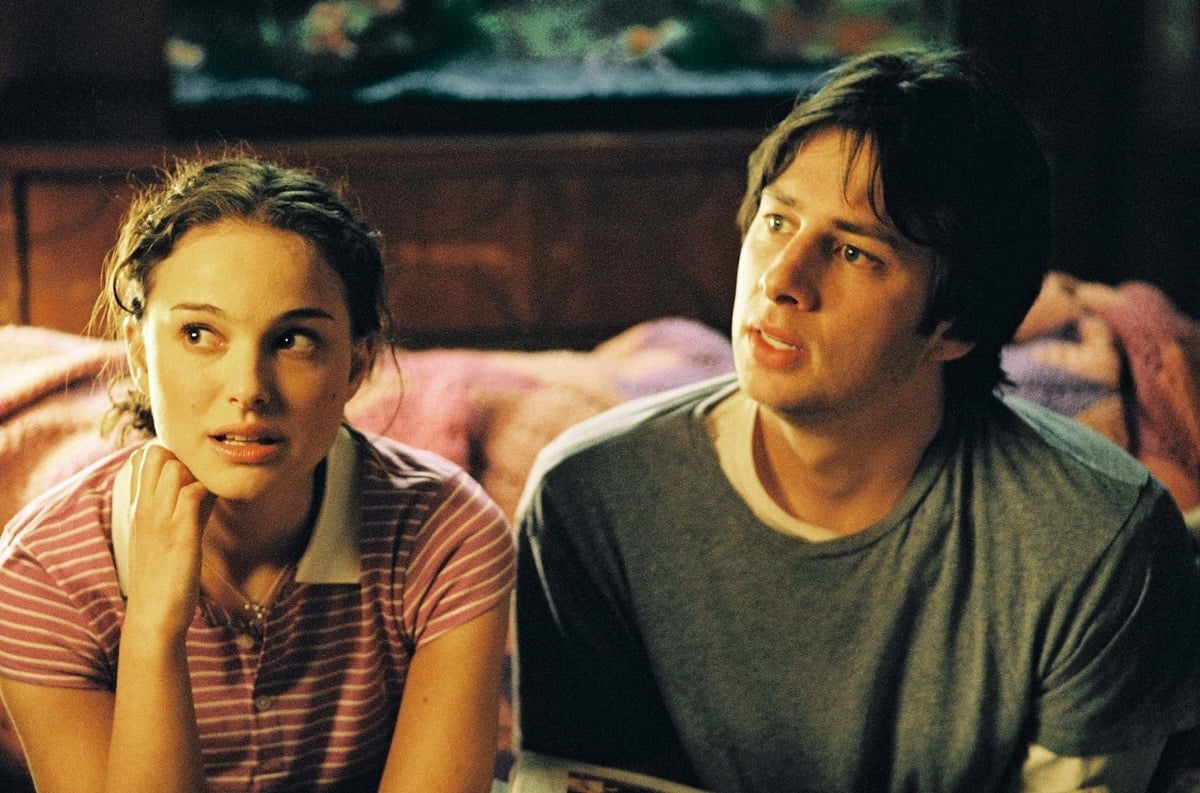 Zach Braff as Andrew Largeman and Natalie Portman as Samantha 'Sam' in the 2004 American romantic comedy-drama film Garden State