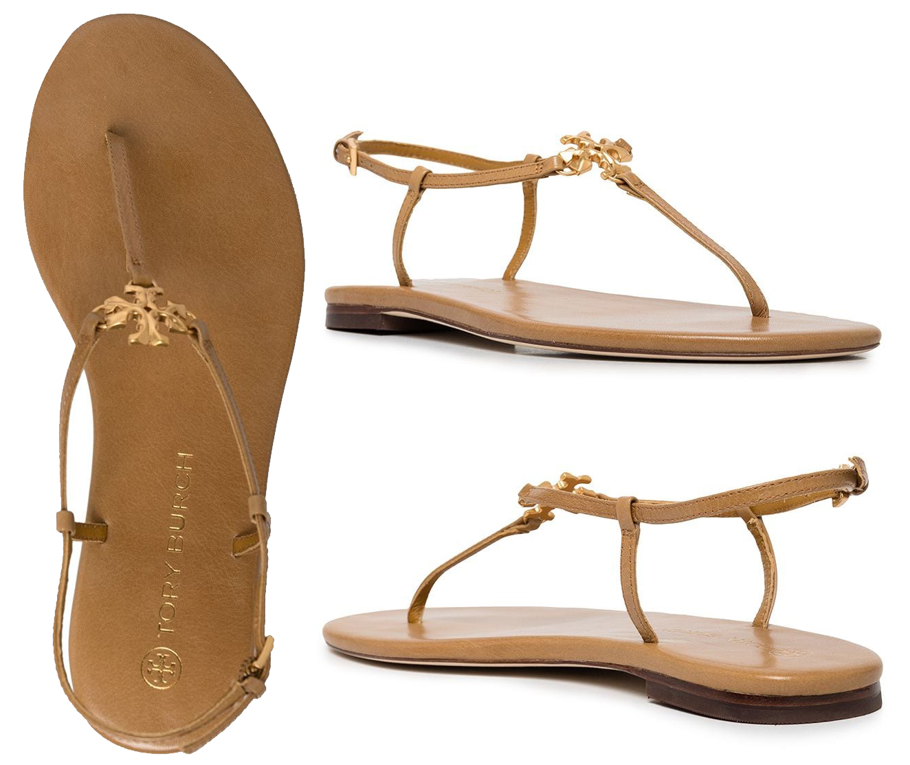 Minimalist yet chic, the Capri sandals feature a delicate buckle and carved Double T on the vamp