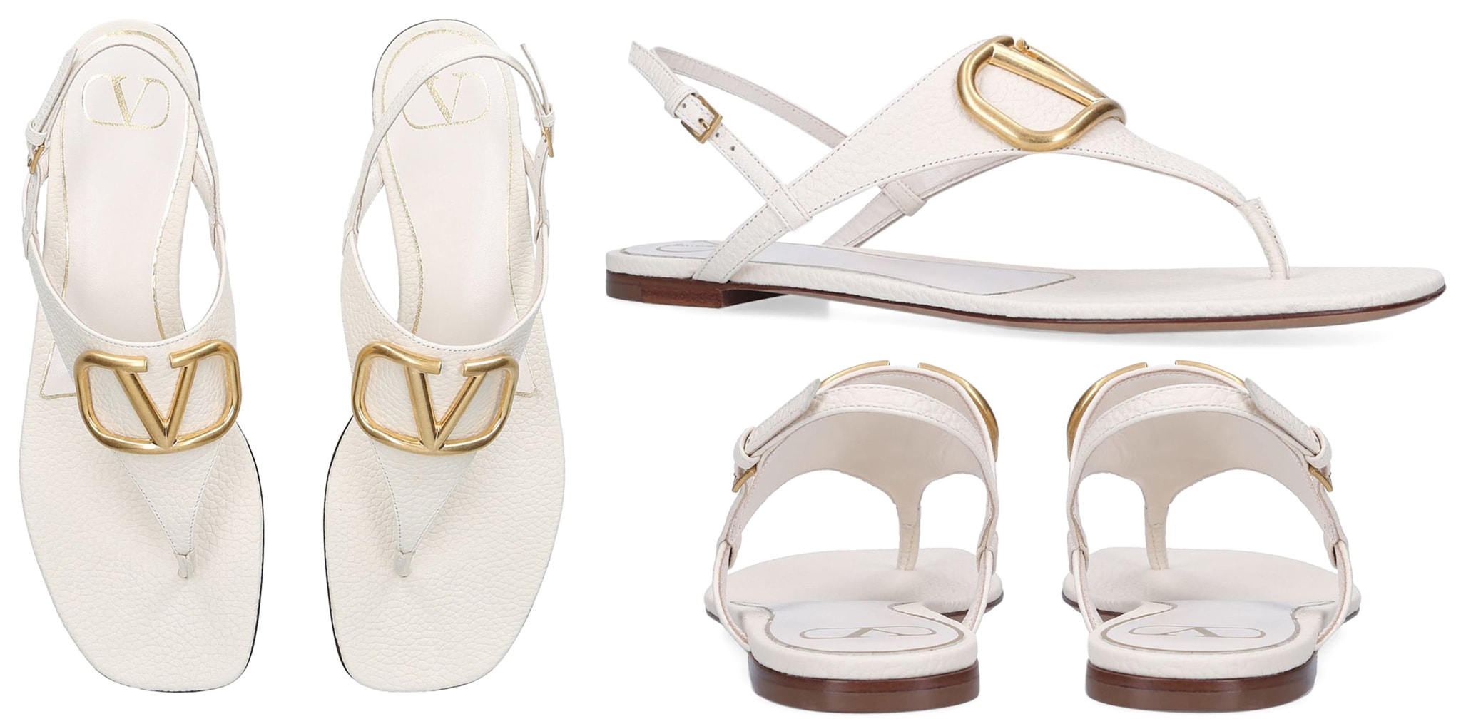 Inject sophisticated appeal to your summer outfit with the Valentino Vlogo sandals