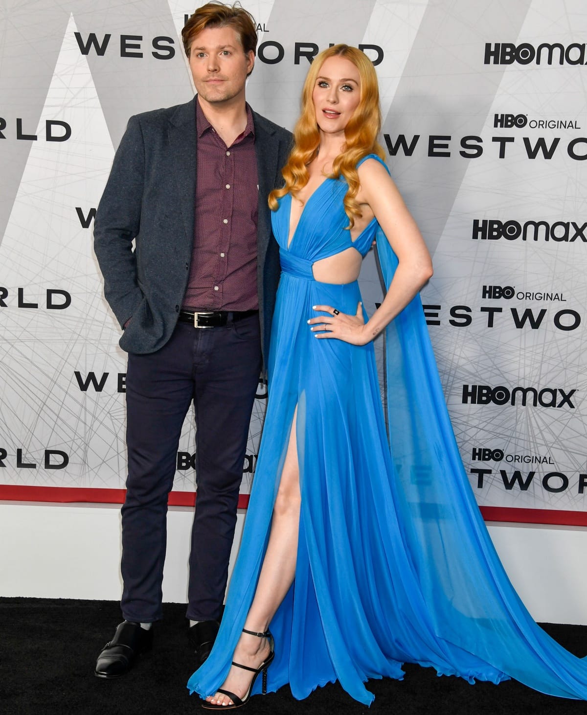 Evan Rachel Wood with brother Ira David Wood IV at the premiere of Westworld Season 4
