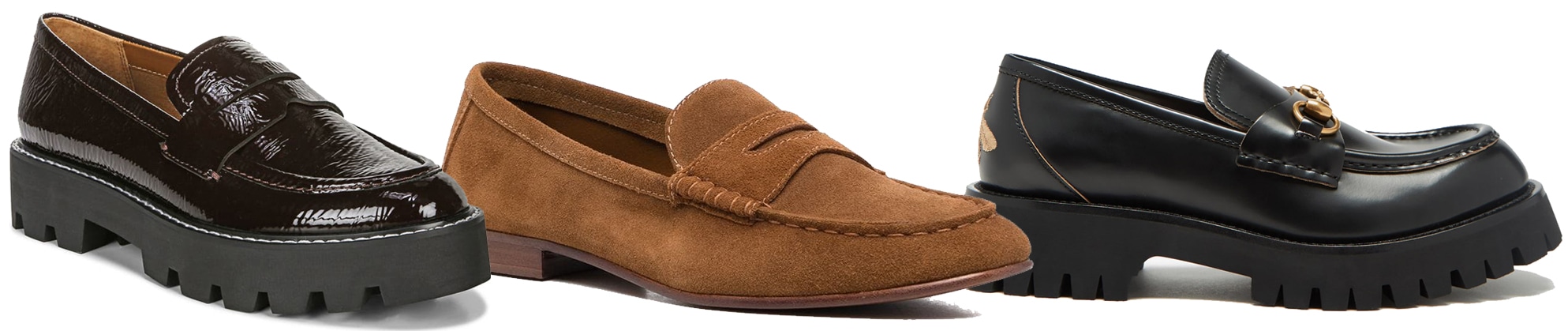 Loafers are a stylish shoe design known for their rigid sole, low heel, and mid-cut upper with a distinctive seam