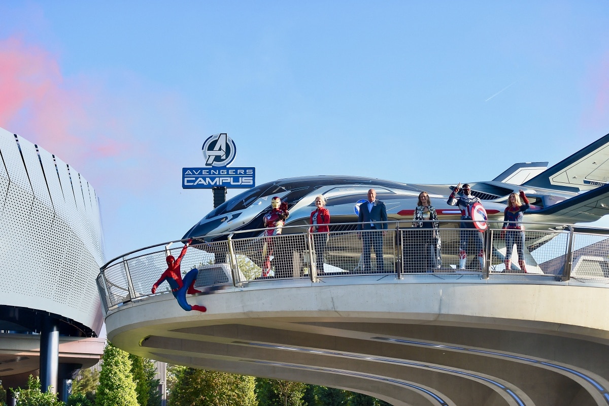 Brie Larson at the Marvel Avengers Campus opening ceremony at Disneyland Paris