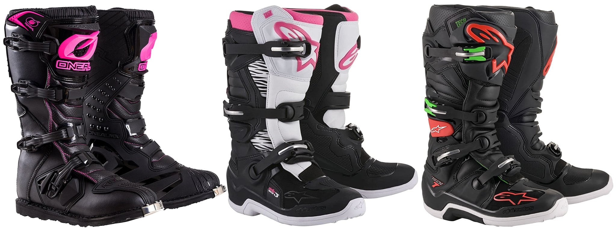 O'Neal Women's New Logo Rider Boots; Alpinestars Unisex-Adult Tech 3 Stella Boots; Alpinestars Unisex-Adult Tech 7 Boots