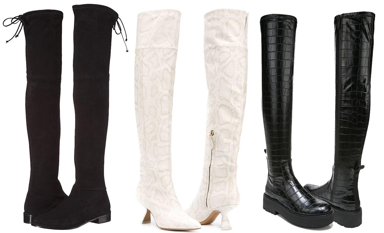 Over-the-knee boots are both alluring and functional, providing leg coverage while adding a flirtatious touch to any outfit