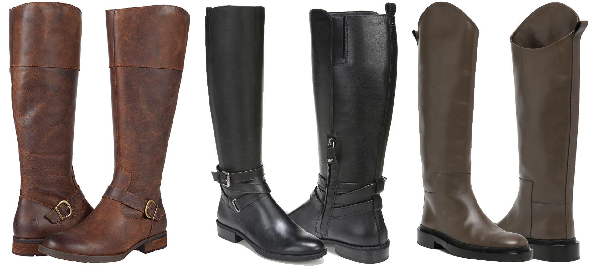 Equestrian-inspired riding boots, a classic style, offer versatility even if you're not horseback riding, featuring a sleek design that reaches just below the knee, a low heel, and a structured toe for added protection