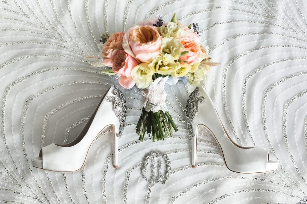 satin bridal shoes