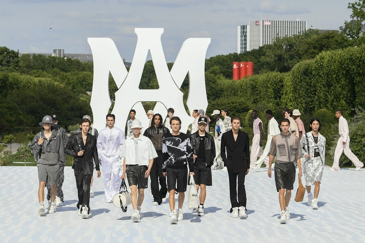 The Amiri Ready to Wear Spring/Summer 2023 fashion show as part of the Paris Men Fashion Week
