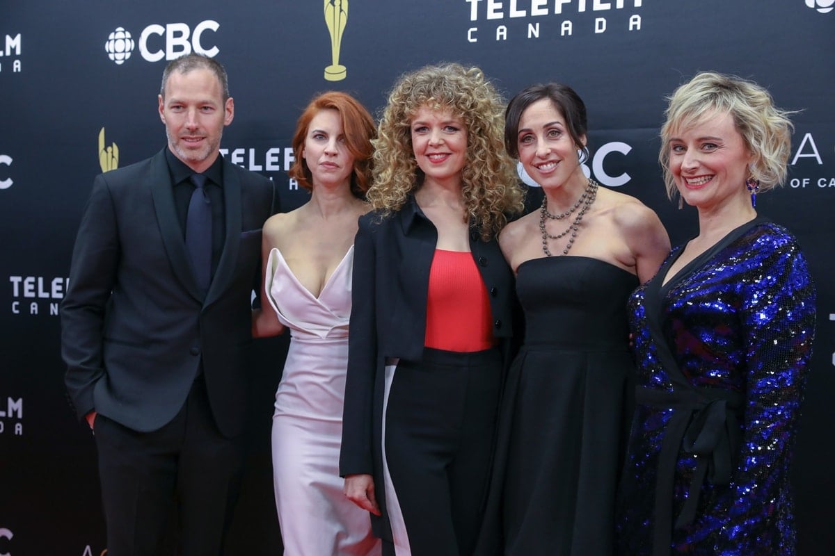 Philip Sternberg, Dani Kind, Juno Rinaldi, Catherine Reitman, and Sarah McVie attend the 2019 Canadian Screen Awards Broadcast Gala