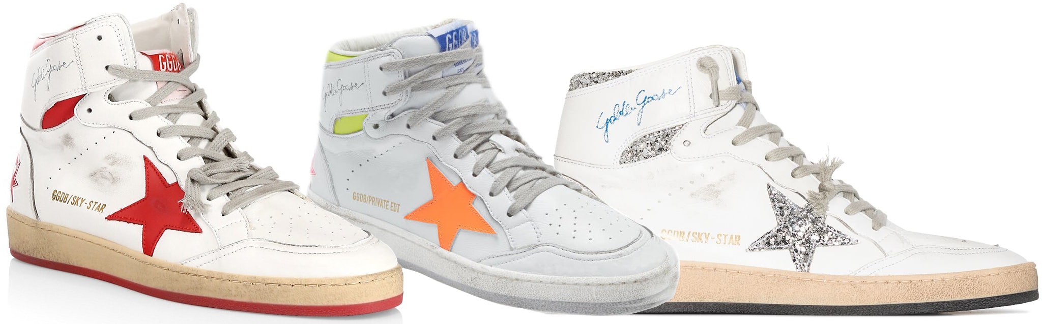 Golden Goose is an Italian luxury fashion brand known for its distinctive and often intentionally distressed sneakers