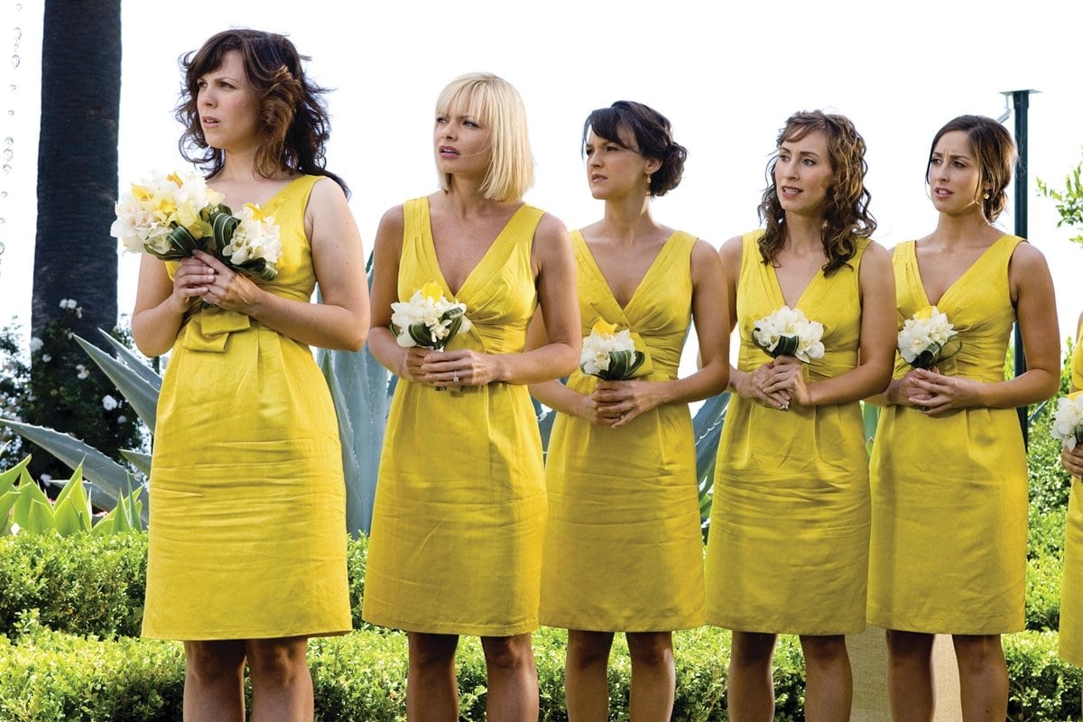 Jaime Pressly as Denise McLean, Carla Gallo as Zooey's friend, Liz Cackowski as Zooey's Friend, Sarah Burns as Hailey, and Catherine Reitman as Zooey's Friend in the 2009 American buddy comedy film I Love You, Man