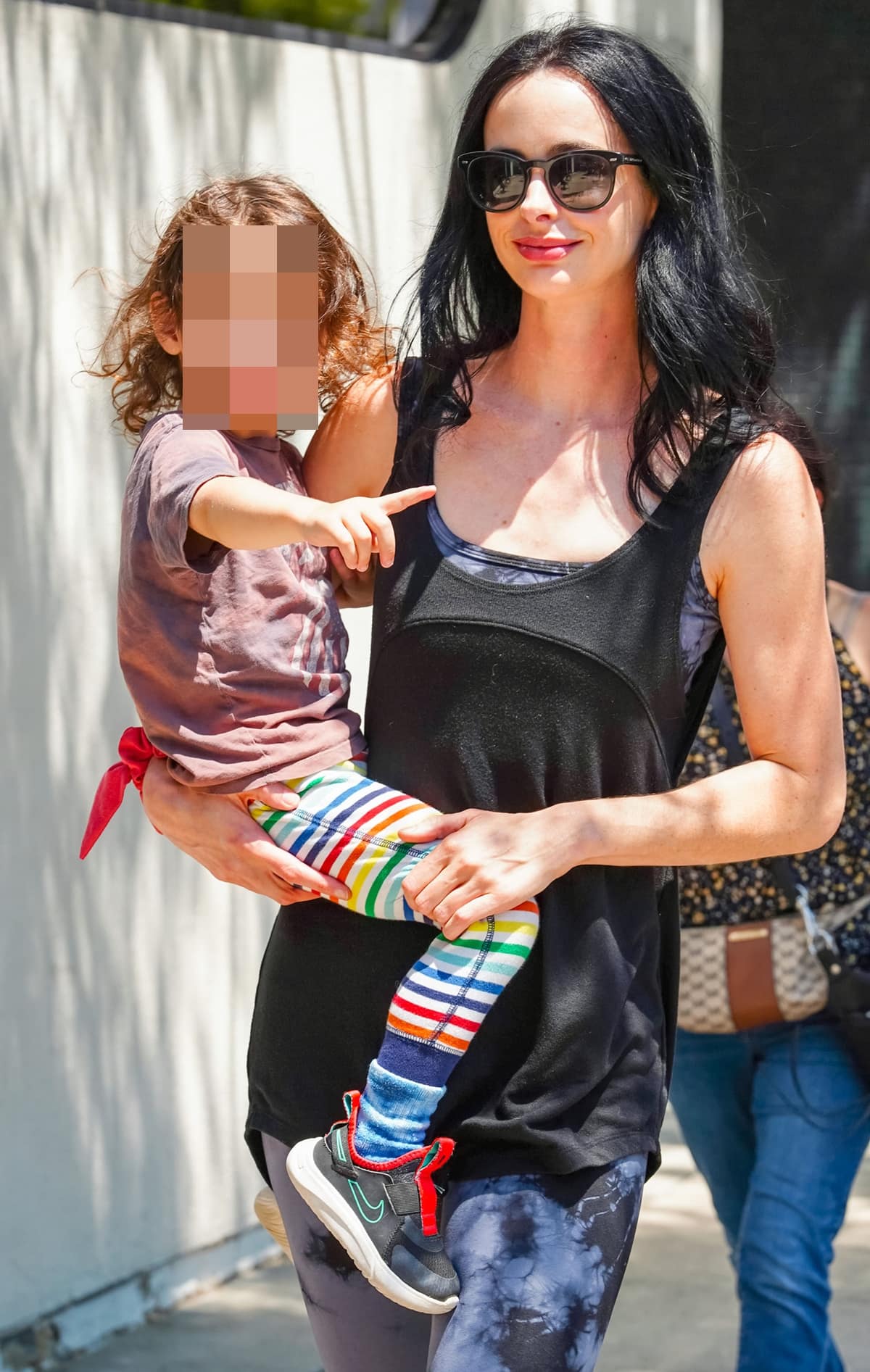 Krysten Ritter with her son Bruce Julian Knight Granofsky in Los Angeles