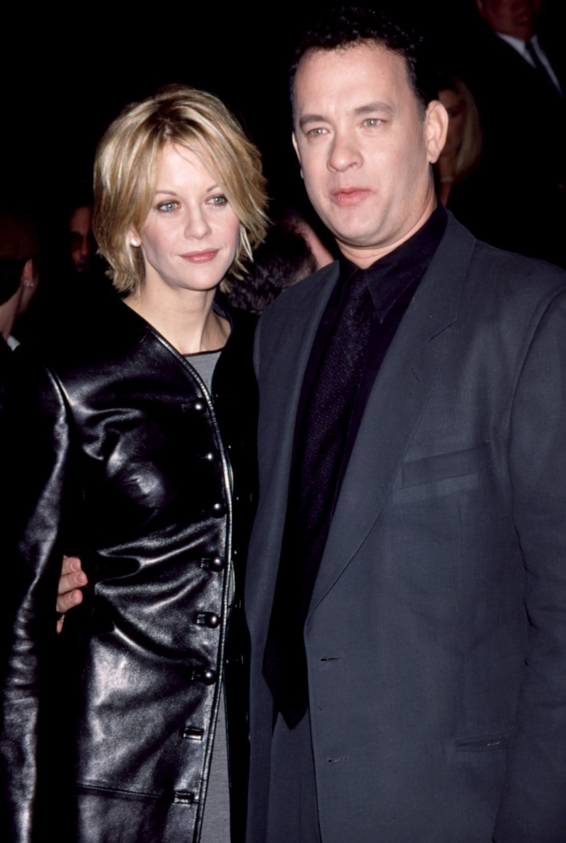Meg Ryan and Tom Hanks at the premiere of You've Got Mail in New York City on December 10, 19