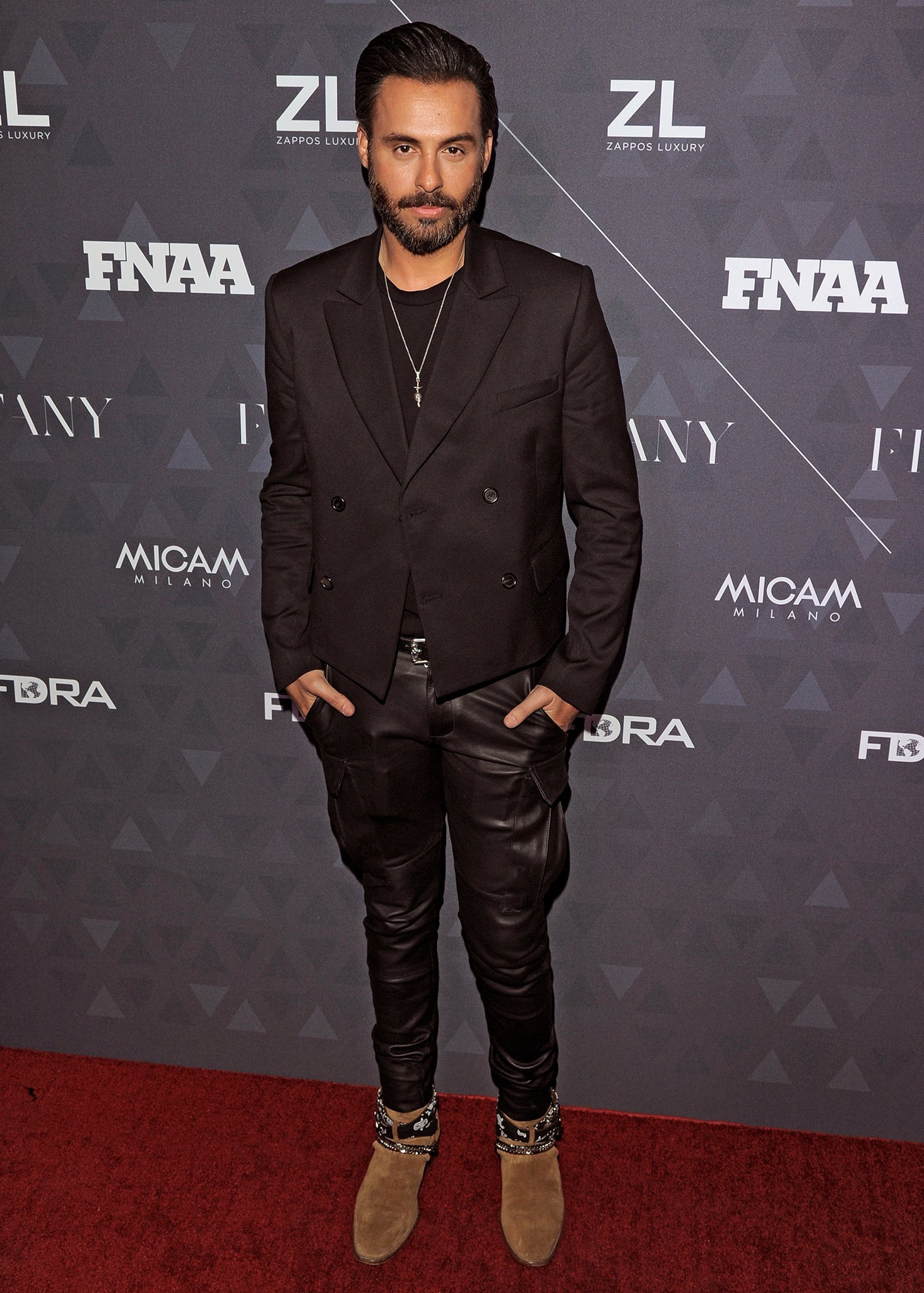 Founder Mike Amiri at the 32nd FN Achievement Awards, representing his brand's meteoric rise in fashion