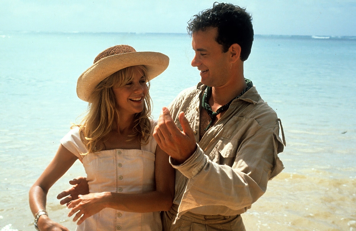 Tom Hanks was 33 and his co-star Meg Ryan was 28 years old when the 1990 American romantic comedy film Joe Versus the Volcano premiered on March 9, 1990