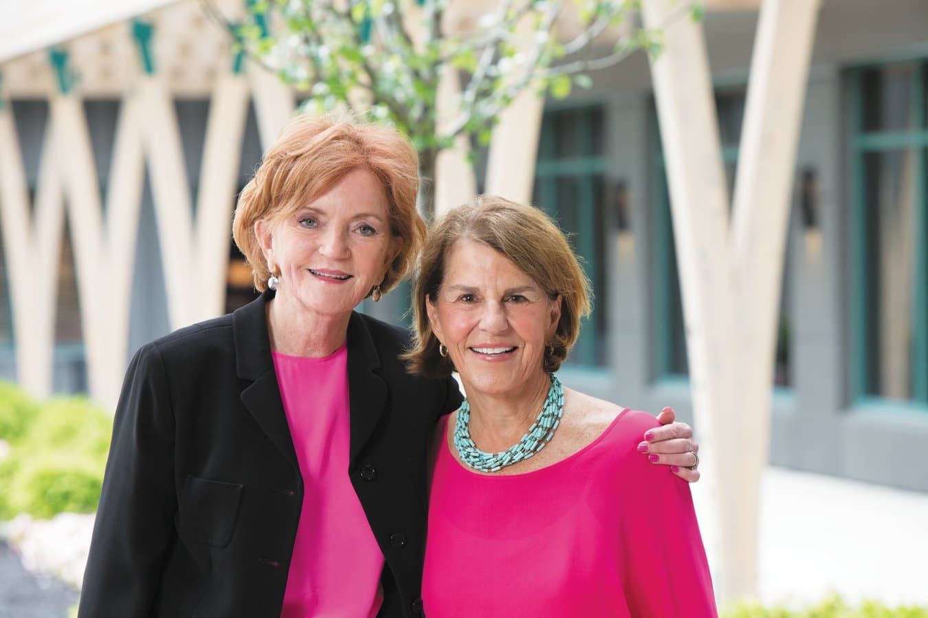 Friends Barbara Bradley Baekgaard and Patricia R. Miller founded Vera Bradley in 1982 after "recognizing a lack of feminine-looking luggage for women"