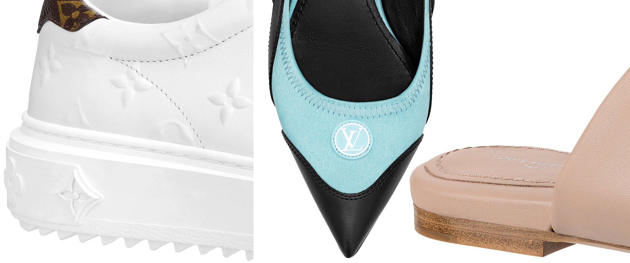 Authentic Louis Vuitton shoes should have clean, flawless stitching, not uneven or loose