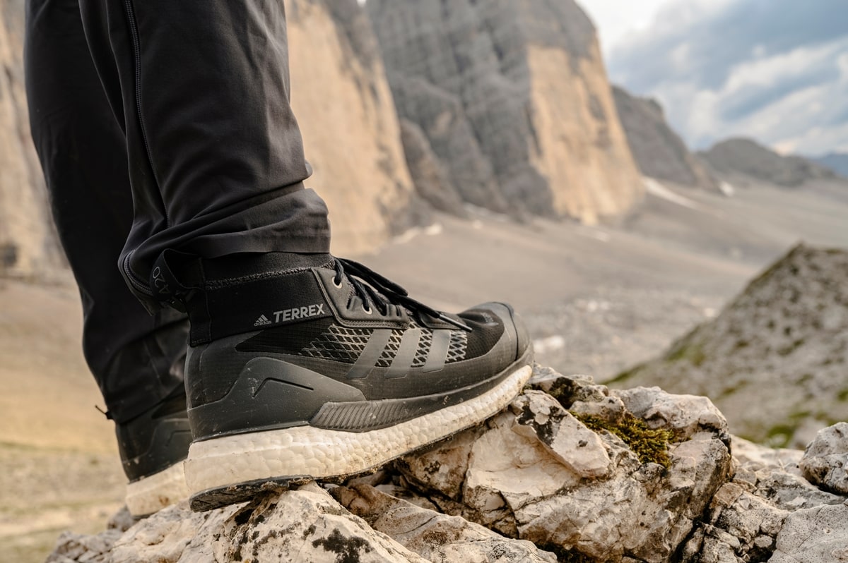 Adidas Terrex hiking shoes are famous for being supportive, lightweight, responsive, and weather-resistant