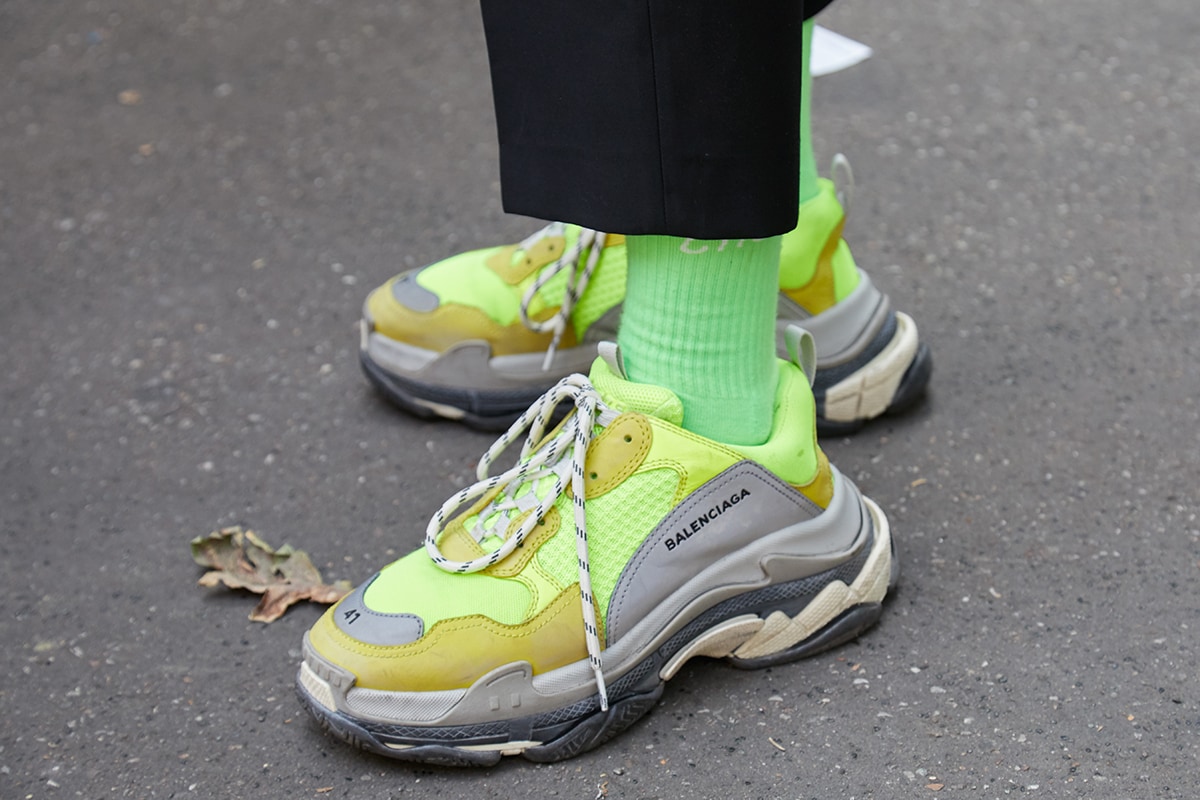 Balenciaga Triple S Mens Sneakers Size 43 EU  10 US Fluo Pink  eBay