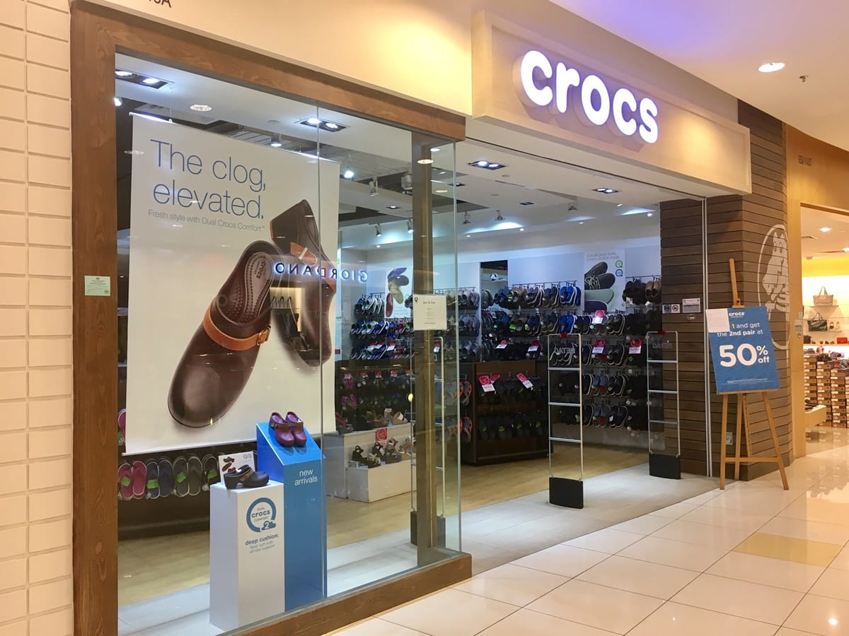 Crocs had hundreds of outlet stores and retail stores throughout the world