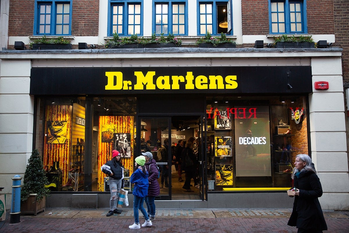 Some Dr. Martens shoe styles are still manufactured in England, but many are now made in Asia