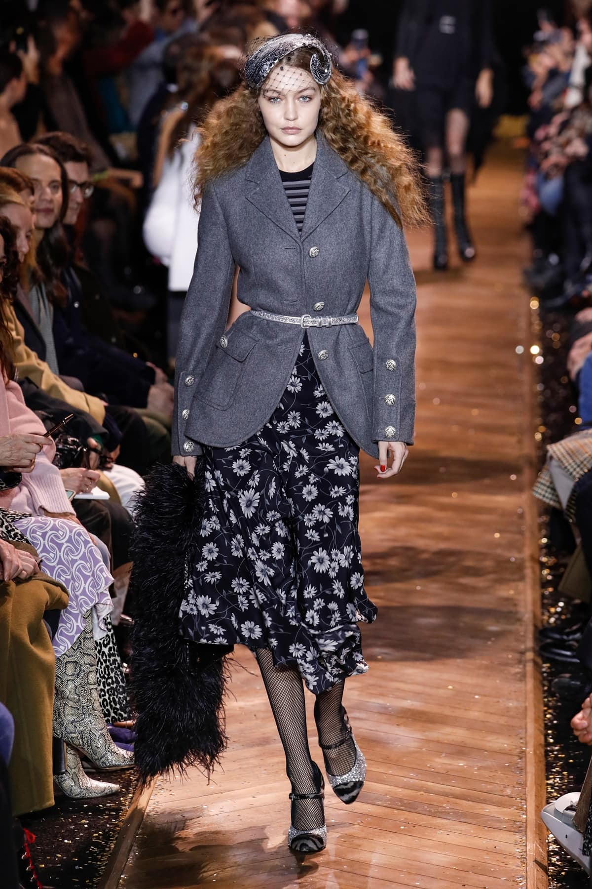 Gigi Hadid walks the runway at the Michael Kors fashion show during New York Fashion Week