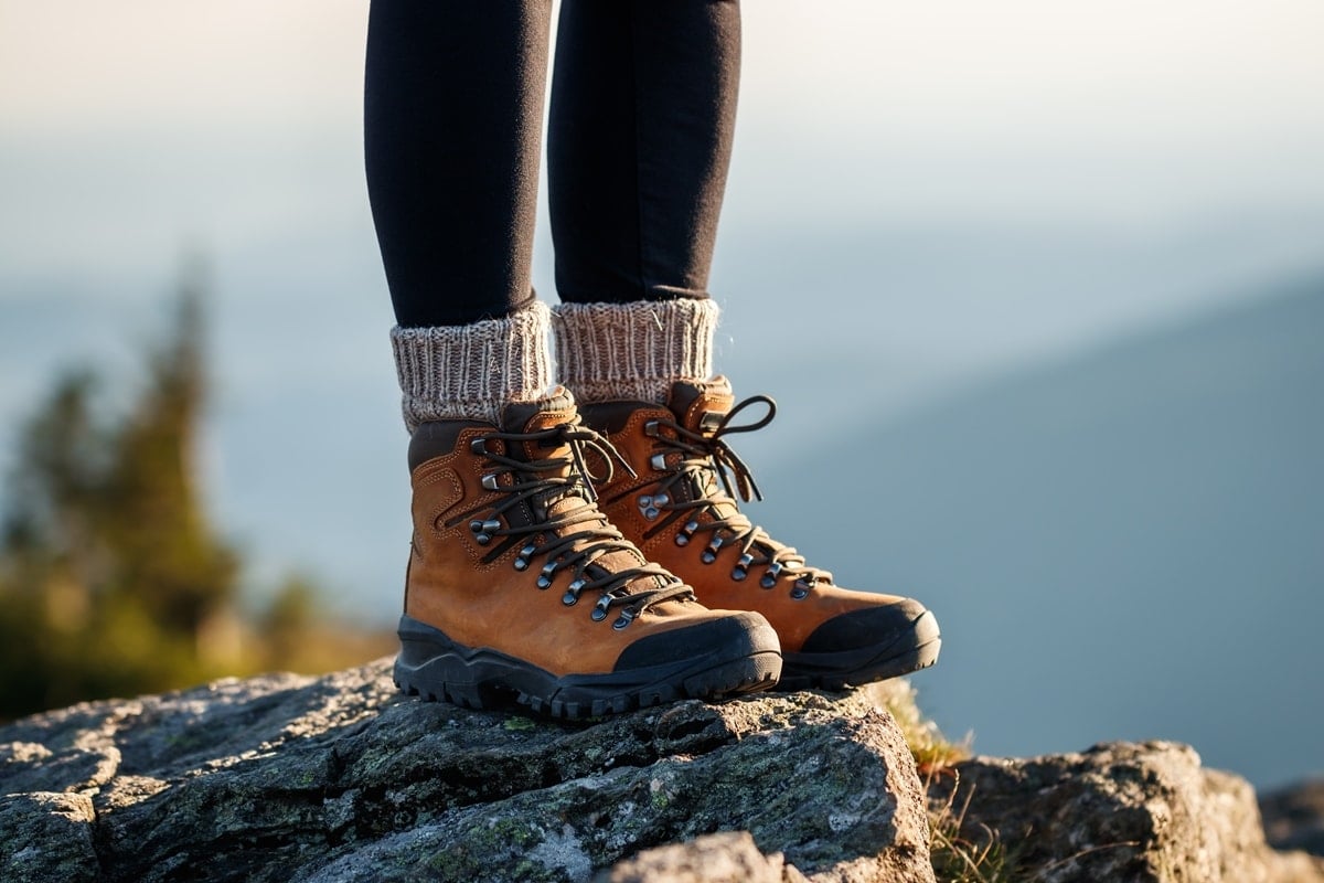 Hiking socks stop painful blisters from forming by keeping your feet dry, less sweaty, and cushioned