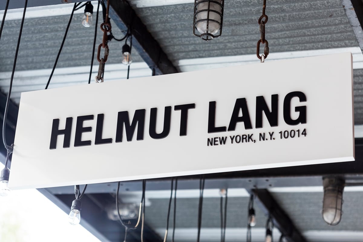 The Helmut Lang brand was acquired from its founder by fashion label Prada in 2004