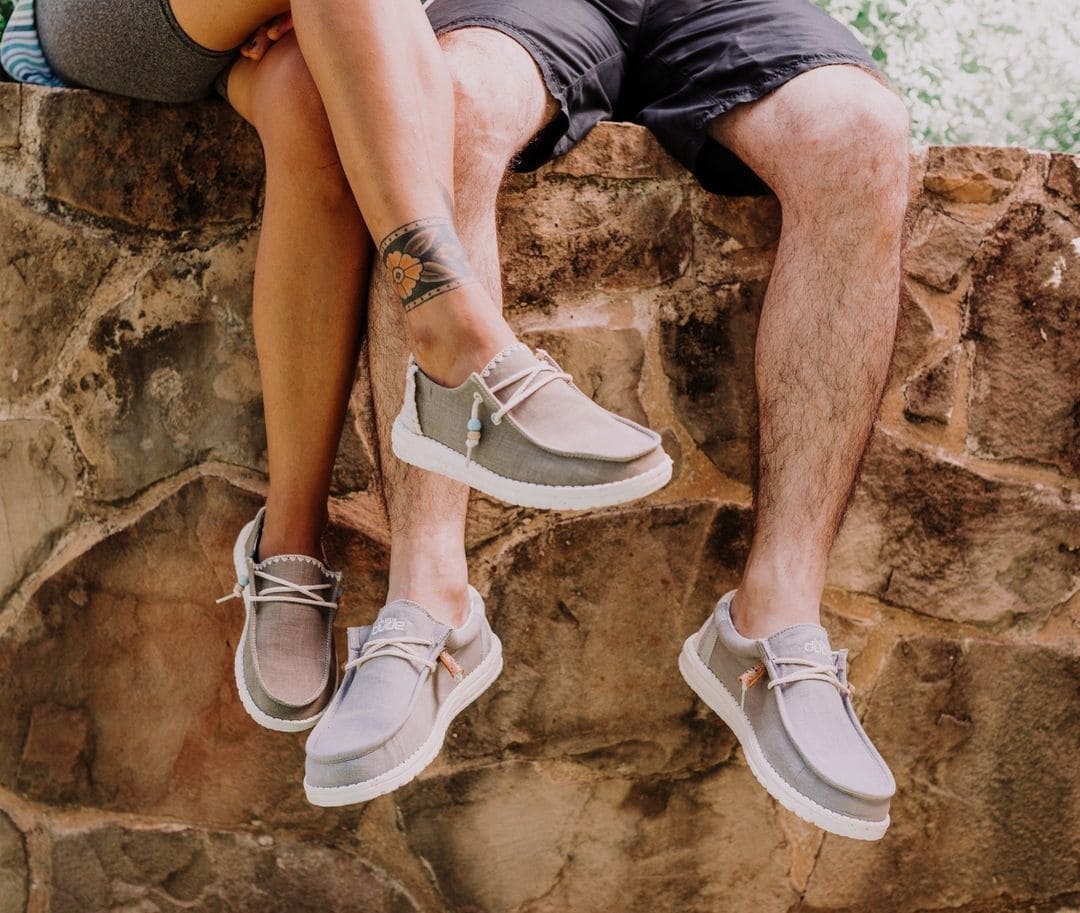 Made with sustainability in mind, Hey Dude shoes are manufactured in China and Indonesia