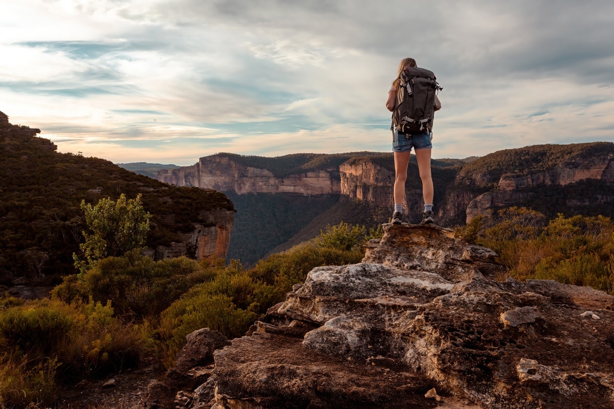 Good hiking boots prevent the ankle from twisting and protect your feet against bruising and abrasion from rough wilderness terrain