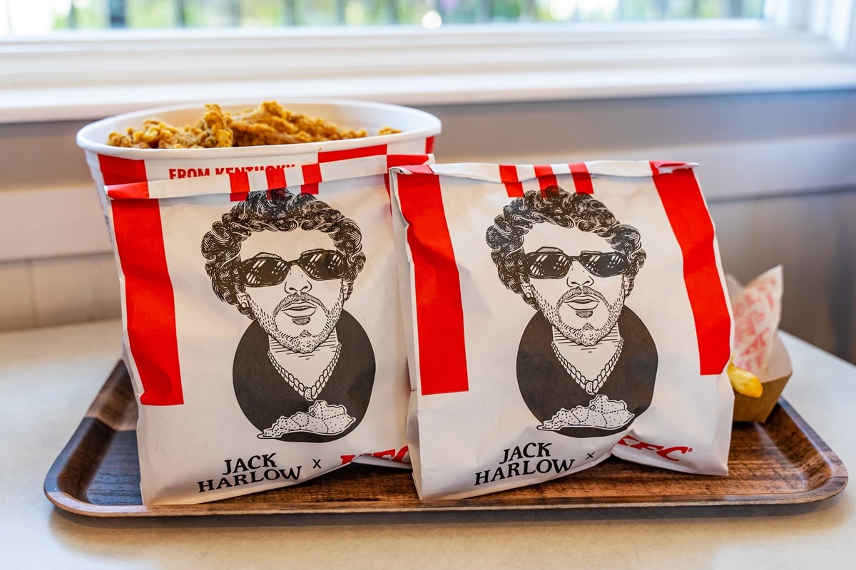 Jack Harlow crafted a first class meal for Kentucky Fried Chicken